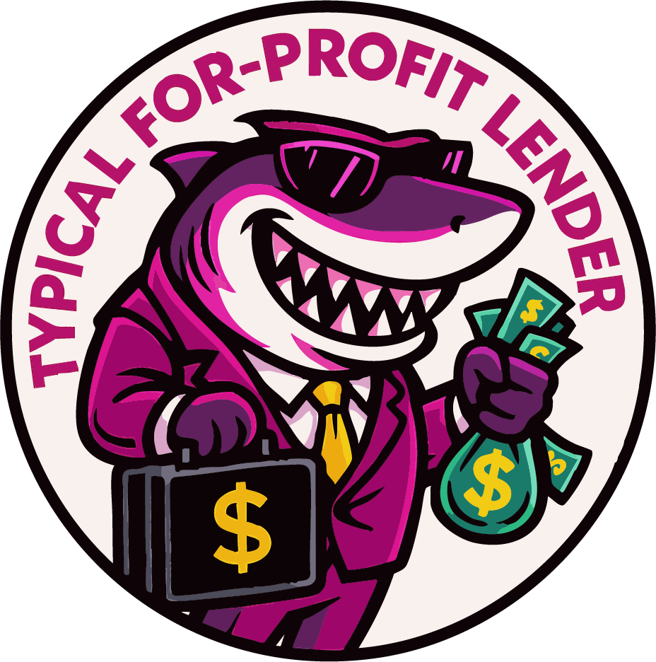 Typical Lender Shark Logo